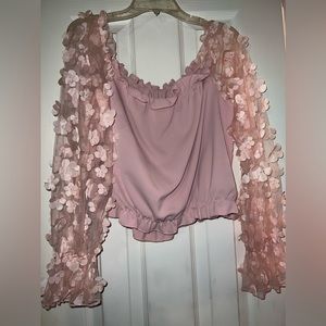Dusty rose crop top